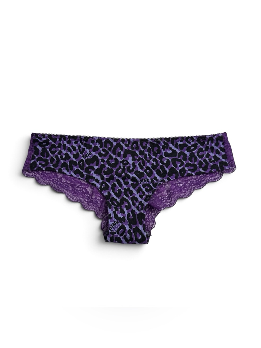 Y2K Victoria’s Secret PINK Cheetah Medium Lace Back Low Rise Hipster Panties